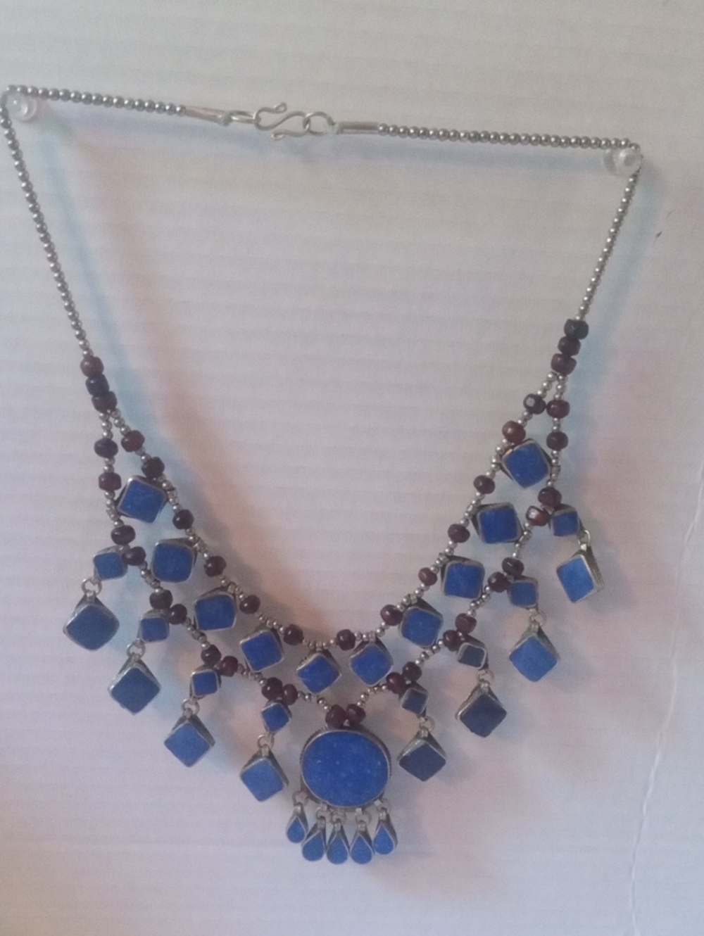 Unique Vintage Afghan Lapis Lazuli Necklace